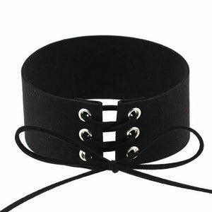 House Of Dasein Bdsm Lace Up Collar Sexy Submissive Choker Necklace Bondage Restraints