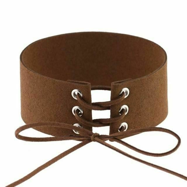 House Of Dasein Bdsm Lace Up Collar Sexy Submissive Choker Necklace Bondage Restraints