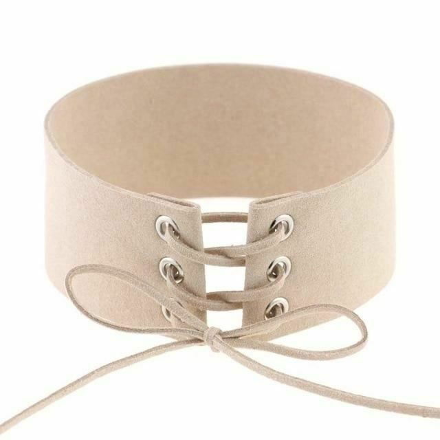 House Of Dasein Bdsm Lace Up Collar Sexy Submissive Choker Necklace Bondage Restraints