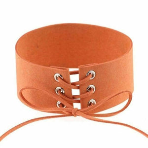 House Of Dasein Bdsm Lace Up Collar Sexy Submissive Choker Necklace Bondage Restraints