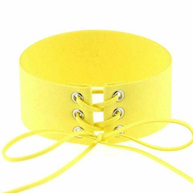 House Of Dasein Bdsm Lace Up Collar Sexy Submissive Choker Necklace Bondage Restraints