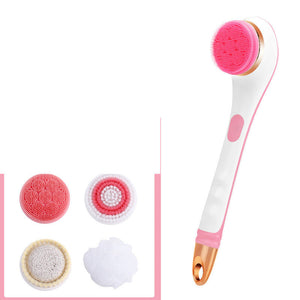 Usb Rechargeable Bath Brush Silicone Back Scrubber Body Cleaning