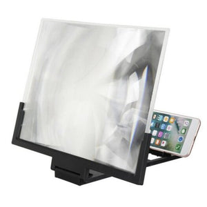 14 Inch Mobile Phone Screen Magnifier 3D Hd Amplifier Folding Smartphone Bracket Black