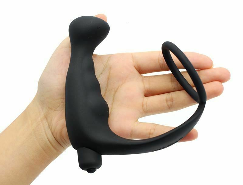 House Of Dasein Cock Ring Vibrating Anal Plug Prostate Massager Bullet Vibrator 10 Modes Men