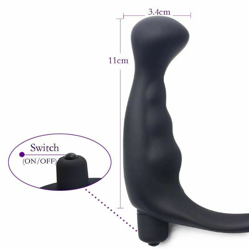 House Of Dasein Cock Ring Vibrating Anal Plug Prostate Massager Bullet Vibrator 10 Modes Men