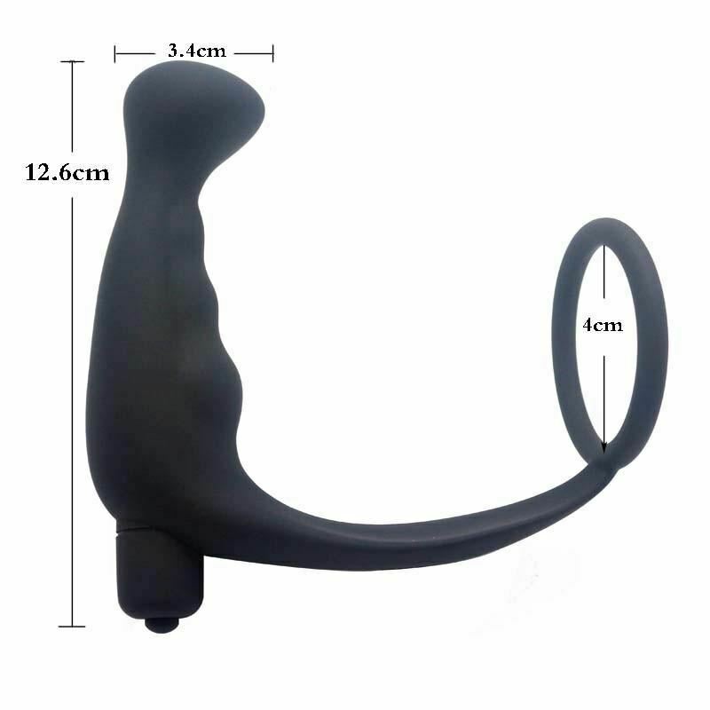 House Of Dasein Cock Ring Vibrating Anal Plug Prostate Massager Bullet Vibrator 10 Modes Men