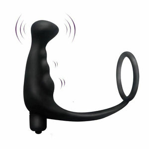 House Of Dasein Cock Ring Vibrating Anal Plug Prostate Massager Bullet Vibrator 10 Modes Men