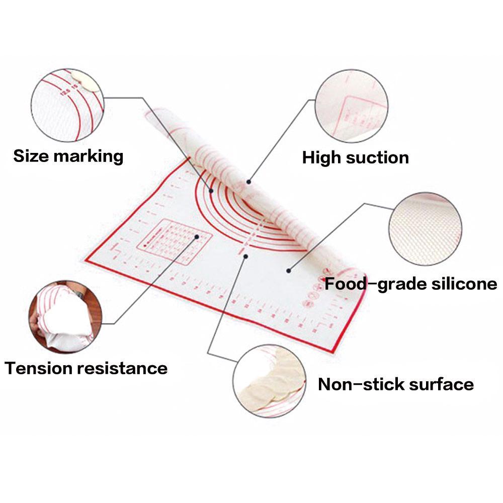 Non Stick Silicone Rolling Dough Pastry Tools Baking Mat