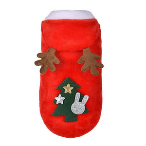 Christmas Dog Coat With Hood