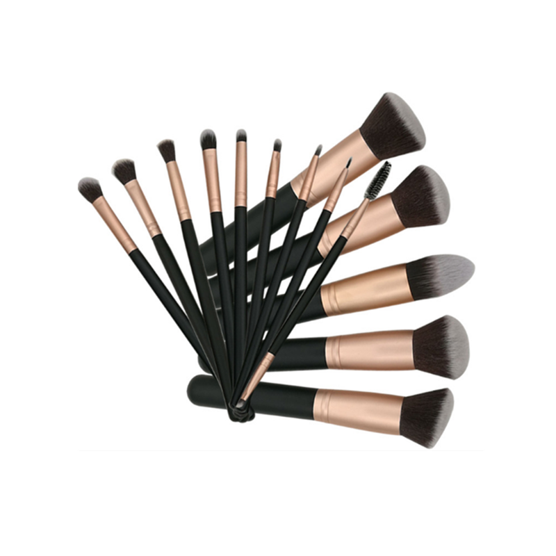 14Pcs Makeup Brushes Set Powder Foundation Eyeshadow Up Rose Gold