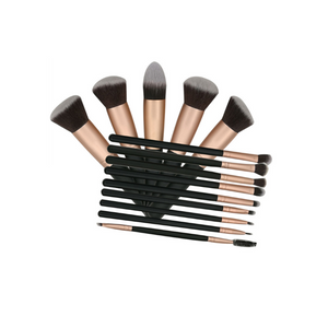 14Pcs Makeup Brushes Set Powder Foundation Eyeshadow Up Rose Gold