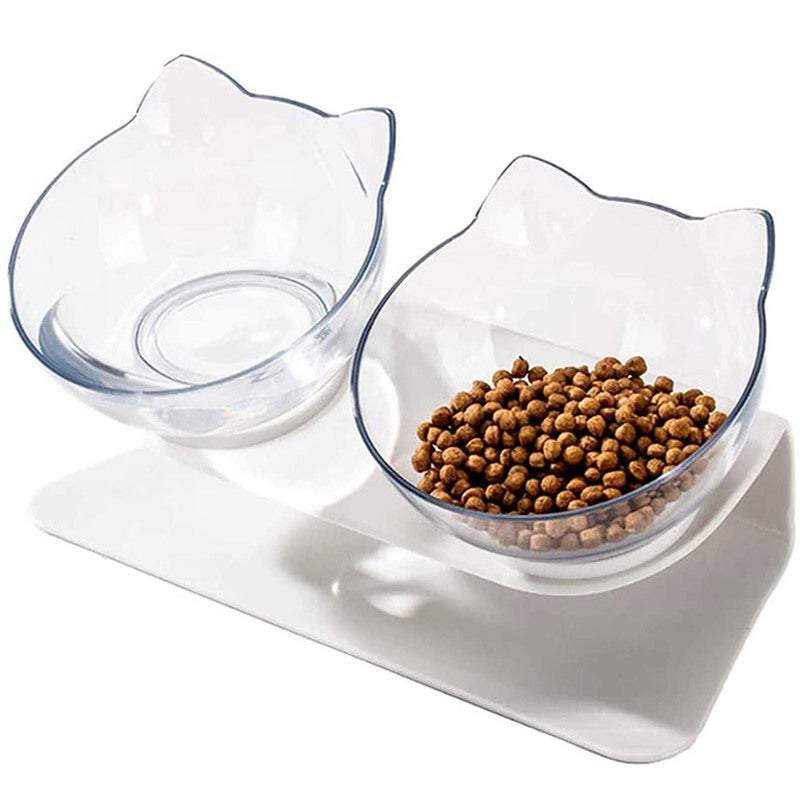 Pet Bowls Feeders Tilted Elevated Cat For Food And Water