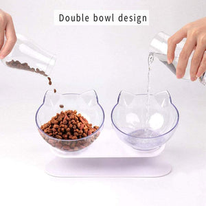 Pet Bowls Feeders Tilted Elevated Cat For Food And Water