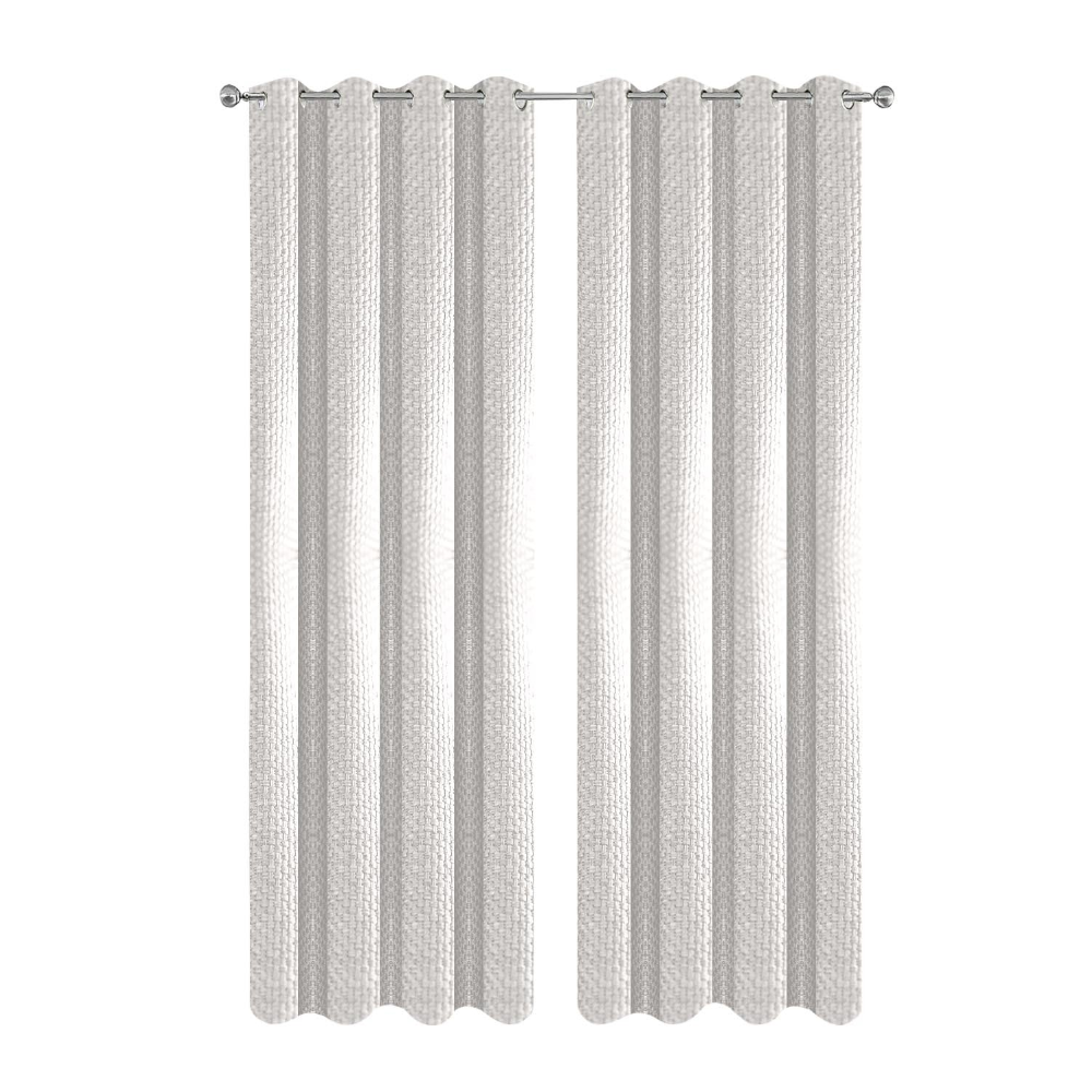 150 Centimetre Beige Modern Waffle Plaid Curtain For Living Room Bedroom Balcony