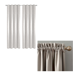 150 Centimetre Beige Modern Waffle Plaid Curtain For Living Room Bedroom Balcony