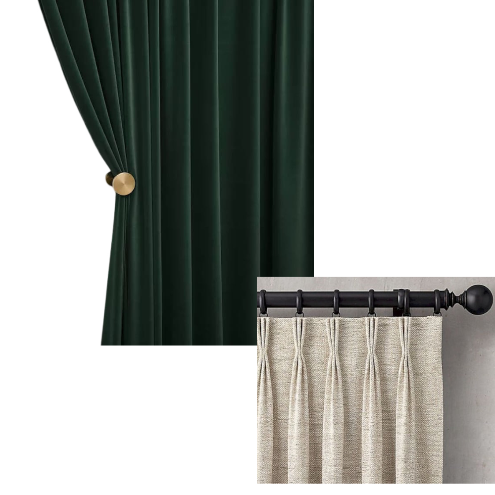 150 Centimetre Green High Quality Modern Velvet Blackout Curtains For Living Room Bedroom Dining Drape
