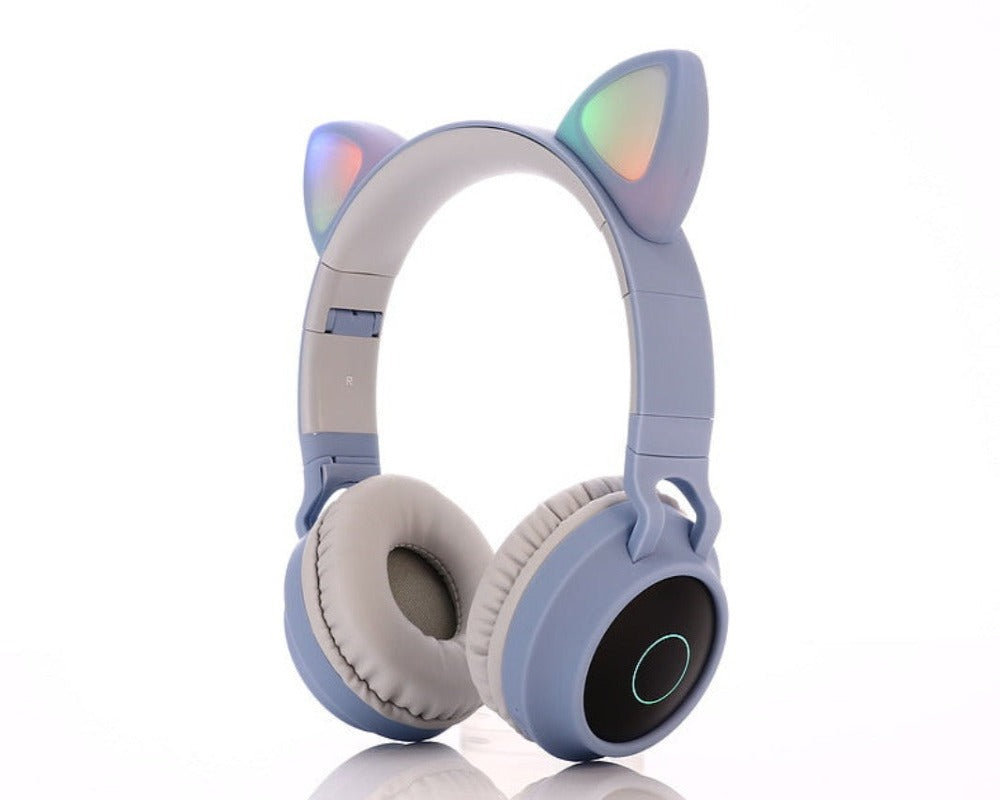 Cute Led Wireless Bluetooth 5.0 Headphones Kids Headset