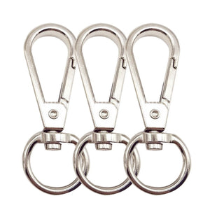 15Pcs Durable Metal Carabiner Clip Style Spring Key Chain Keyring Swivel Lobster Claw Clasp Hooks Clips For Bag Keychain