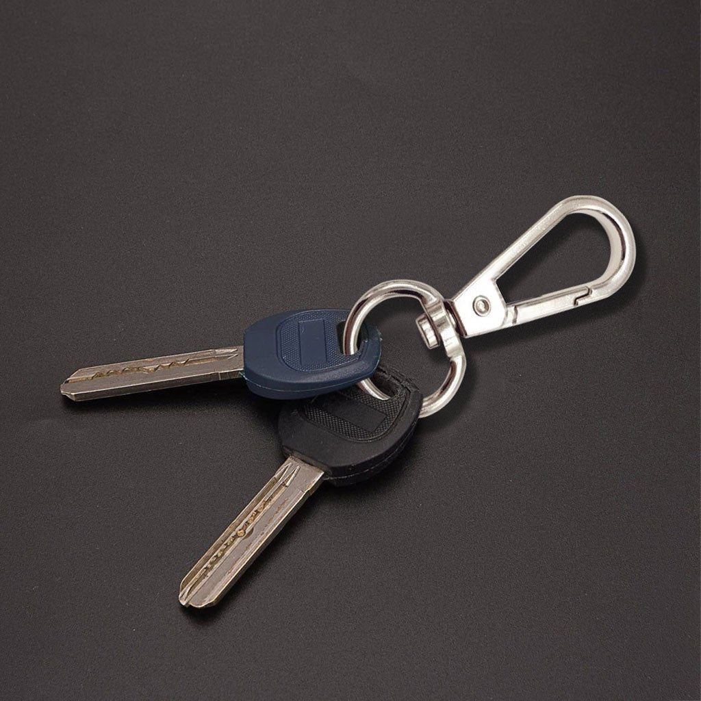 15Pcs Durable Metal Carabiner Clip Style Spring Key Chain Keyring Swivel Lobster Claw Clasp Hooks Clips For Bag Keychain