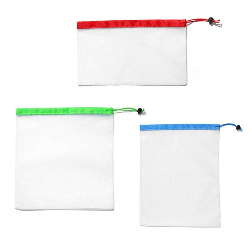 Storage Organisation Reusable Eco Friendly Mesh Shopping Bags Set