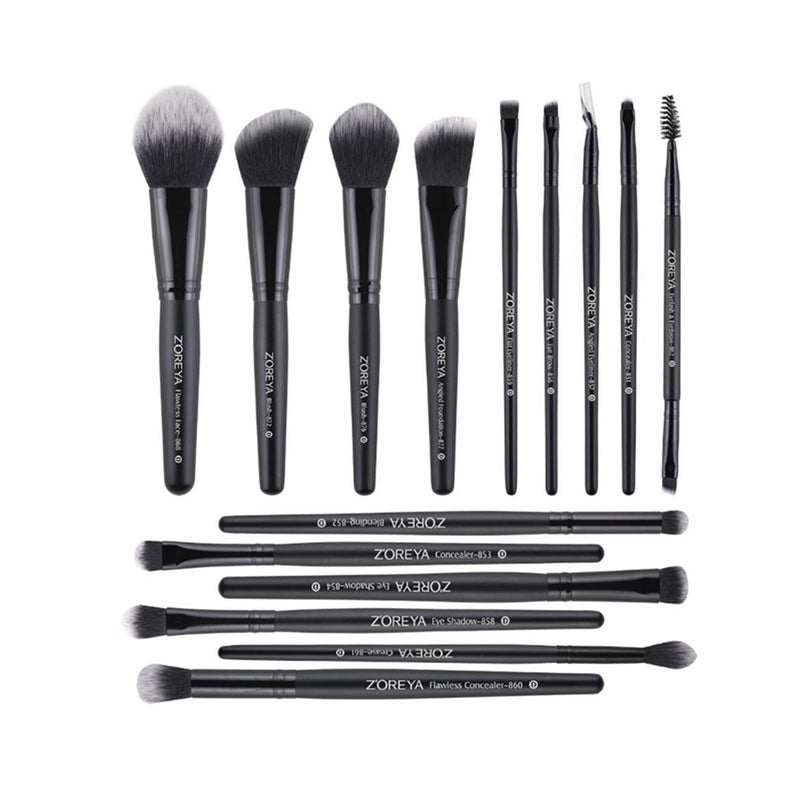 15Pcs Professional Makeup Brush Set Foundation Eye Shadow Beauty Tool