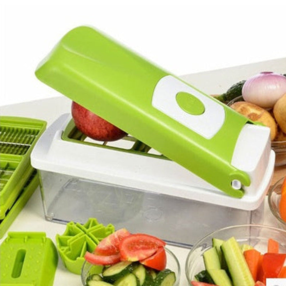 12 Pieces Multifunctional Vegetable Chopper Handle Food Grate Slicer Dicer Kitchen Gadgets