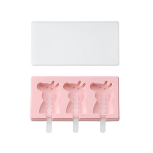 Silicone Animals Shapes Ice Cream Mold With Lid