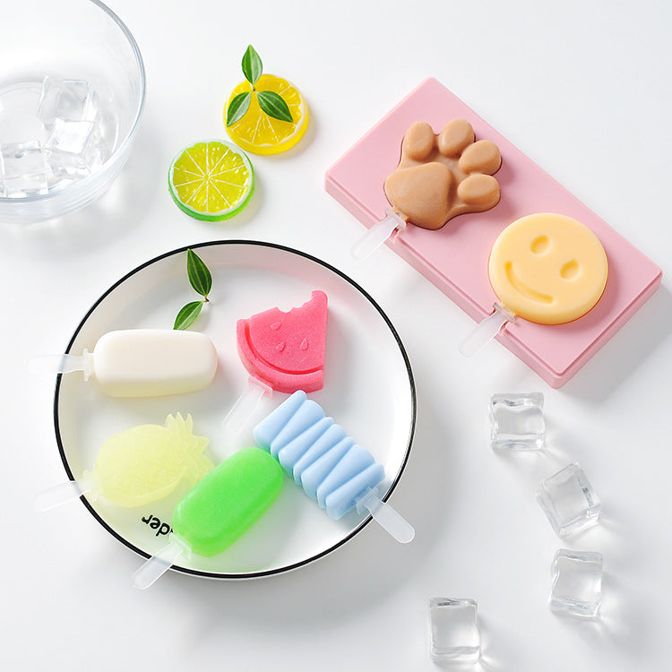 Silicone Animals Shapes Ice Cream Mold With Lid