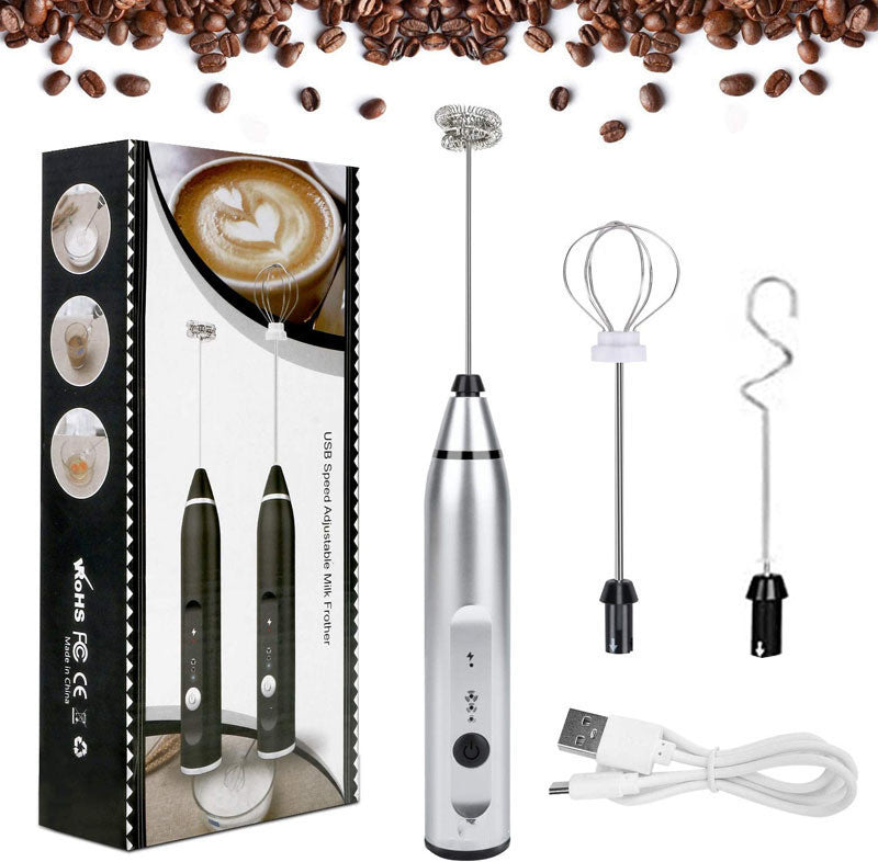 Rechargeable Electric Milk Frother Automatic Kitchen Juice Food Mixer Cream Egg Beater Blender