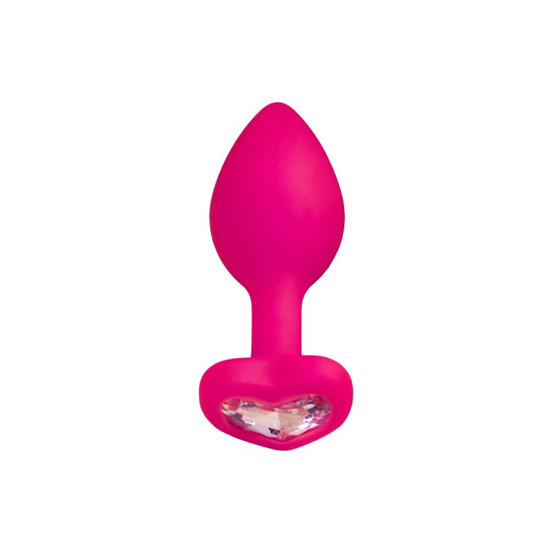 Diamond Heart Anal Plug Pink