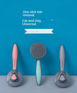 Dog Or Cat Brush Easy Clean Hair Removal Pet Grooming Accessories