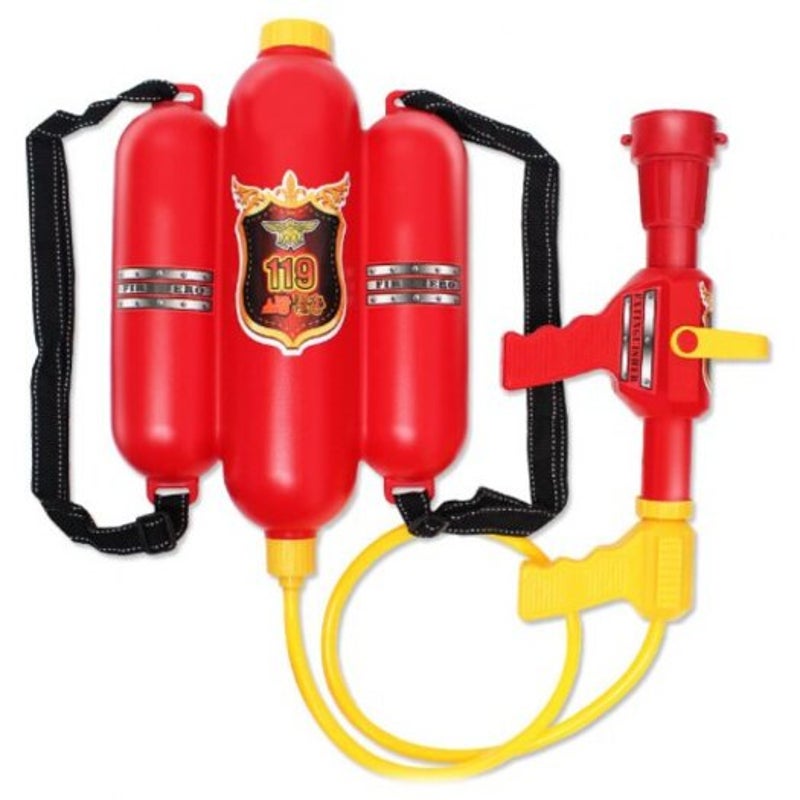 600 Fire Backpack Water Gun Beach Toy For Kids Engine Red