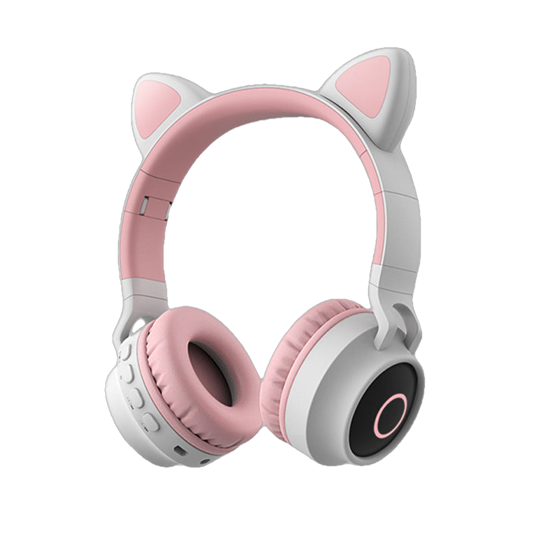 Cute Led Wireless Bluetooth 5.0 Headphones Kids Headset