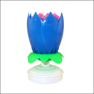 Lotus Flower Candle Cake Decorating Supplies Happy Birthday Gift