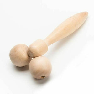 Wooden Face Body Roller Relaxing Massager Bdsm Aftercare