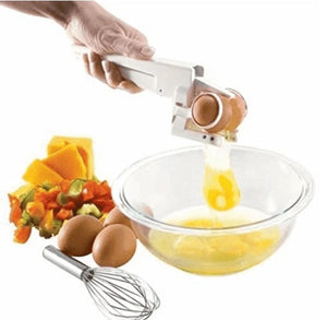 Handheld Plastic Egg Cracker Breaker Separator Kitchen Gadget Tool