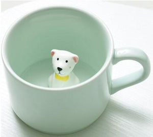 Creative 3D Cartoon Animal Ceramic Novelty Mug