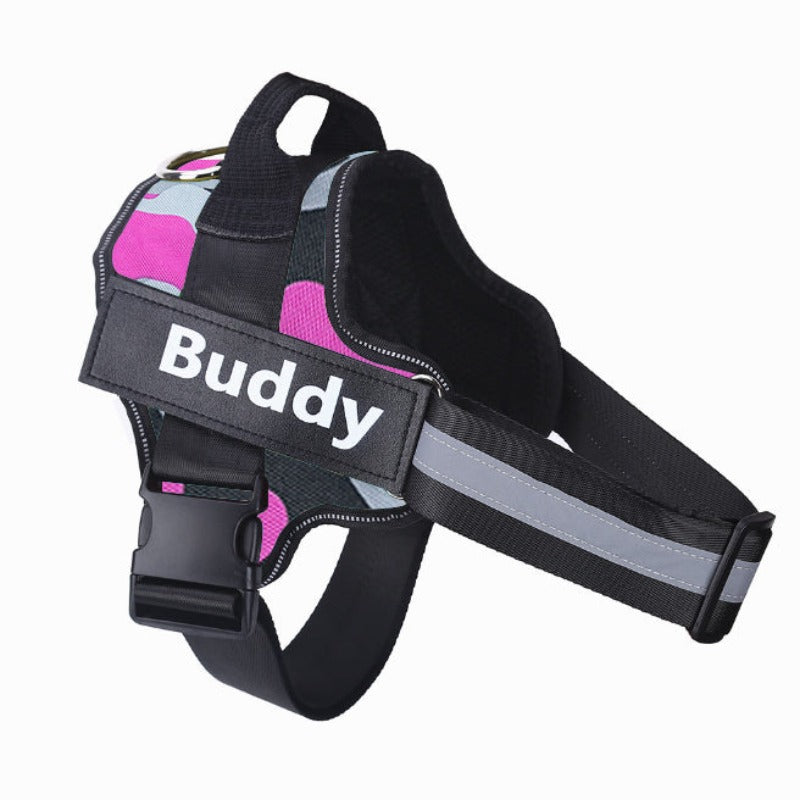 Personalized Dog Reflective 3M Adjustable No-Pull Pet Harness Vest