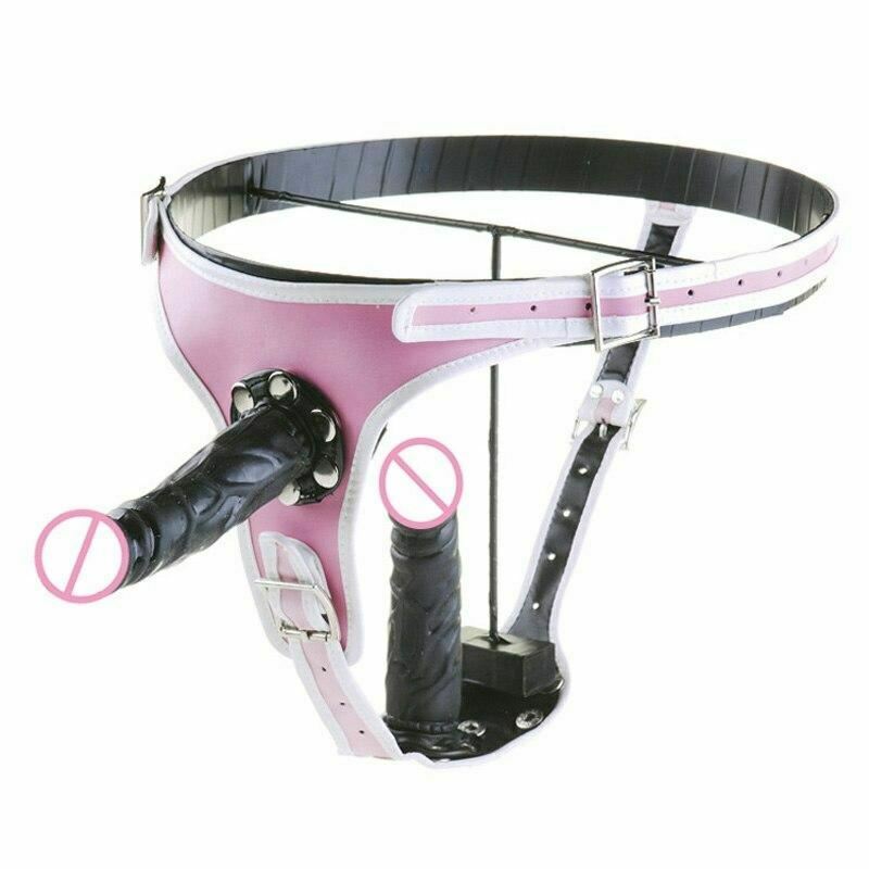 Pegging Kit Pink Panties Black Realistic Dildos Strapon Harness
