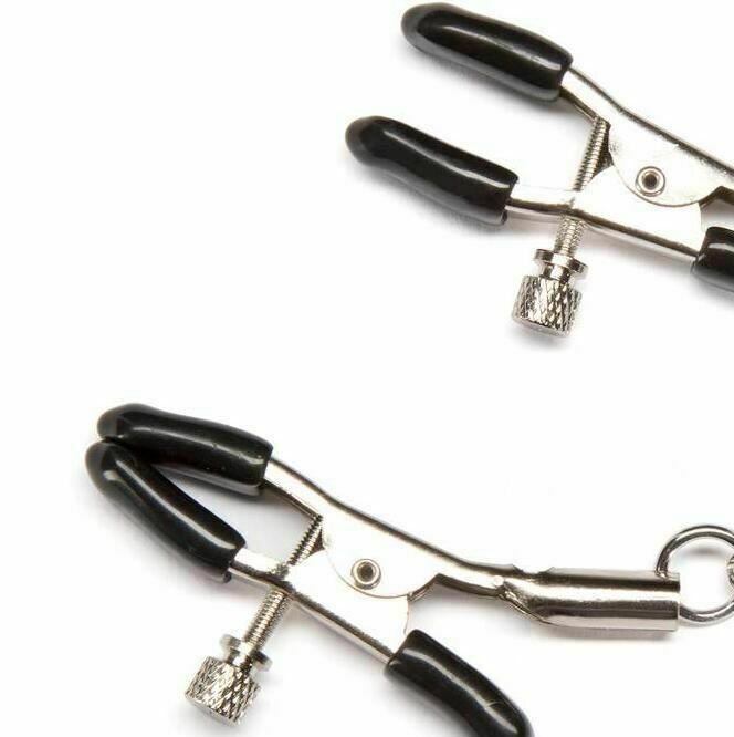 House Of Dasein Adjustable Nipple Clamps Clit Long Chain Bells Bdsm Bondage Restraints