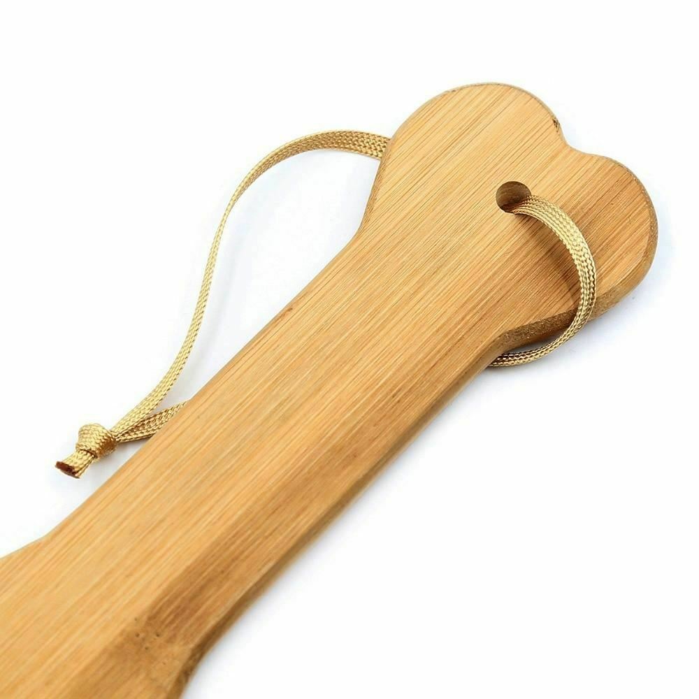 Large 42Cm Natural Bamboo Wooden Spanking Paddle Bdsm Impact Toy Fetish