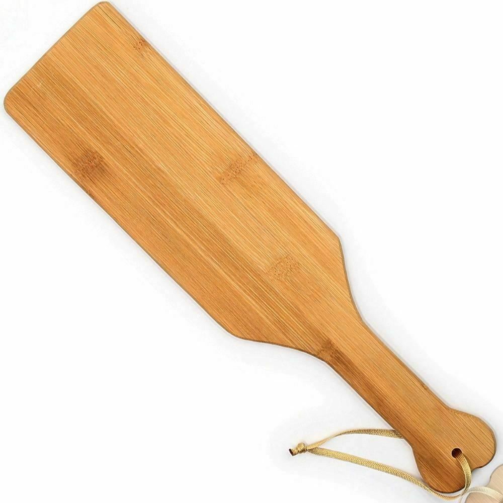 Large 42Cm Natural Bamboo Wooden Spanking Paddle Bdsm Impact Toy Fetish