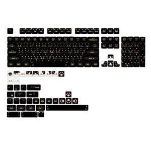 Keycap Keyboard Black Cat 142 Keys Profile Cute Naughty Switch Theme Layout