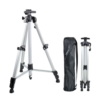 Silver Lightweight Adjustable Aluminum Camera Tripod With Carry Bag Professional Photography Stand