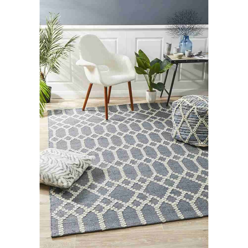 Hudson 805 Blue By Rug Culture Rectangle