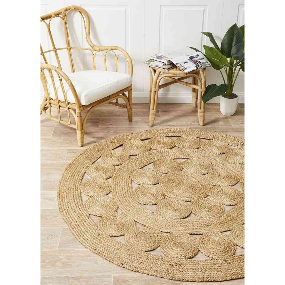 Rug Culture Atrium Pilu Natural By Round