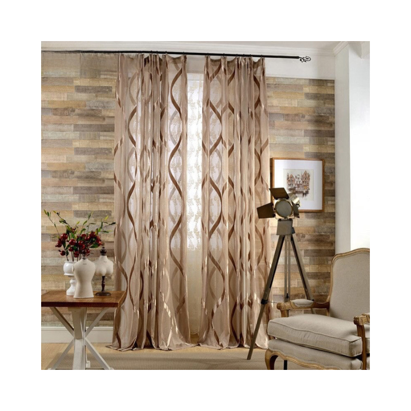 400 Centimetre Brown Modern Luxury Retro Style Curtains For Living Room Bedroom Decor