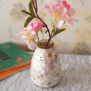 Mosaic Glass Vase Home Decor Accessories