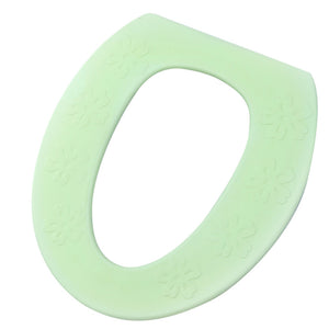 Toilet Seat Cover Green Waterproof High Foam Eva Simple Type O Pad Bathroom Accessories