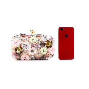 Flower Evening Clutch Bag Handbag Women's Accessories